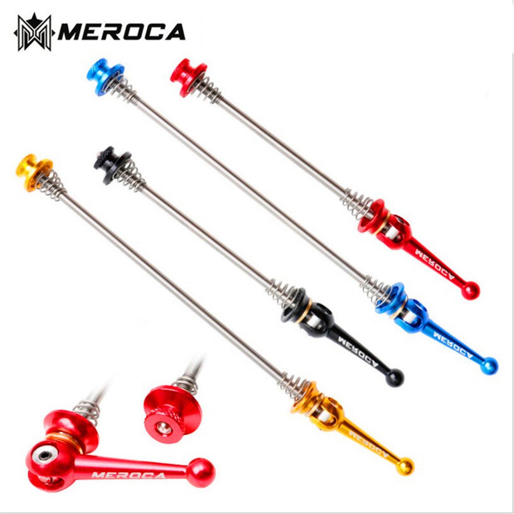 MEROCA Quick Release สําหรับเสือภูเขา, จักรยานพับ, เสือหมอบ, วัสดุไทเทเนียม, แข็งแรงสูง