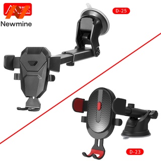 Newmine ใหม่ล็อคอัตโนมัติโทรศัพท์มือถือวงเล็บนำทาง telescopic ดูดถ้วยรถวงเล็บโทรศัพท์เครื่องปรับอากาศ air outlet นำทาง bracket