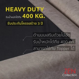 ZEN Collection เตียงนอน ฐานเตียง+หัวเตียง 6ฟุต 5ฟุต 3ฟุตครึ่ง (ไม่รวมที่นอน) NEW YORK+ Bedding Frame | Premium PU