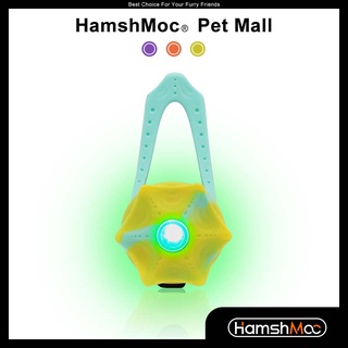 HamshMoc สายจูงสุนัข แบบคลิปหนีบ มีไฟ LED กันน้ํา กันหาย ชาร์จ USB