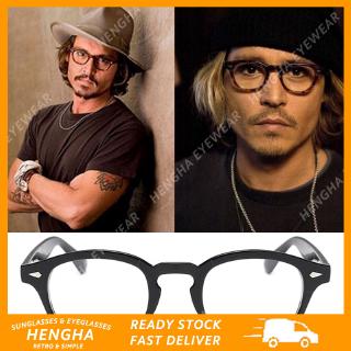 【HENGHA】【พร้อมสต็อก】Johnny Depp Retro แว่นสายตาสั้นทรงกลมผู้หญิง / ผู้ชาย