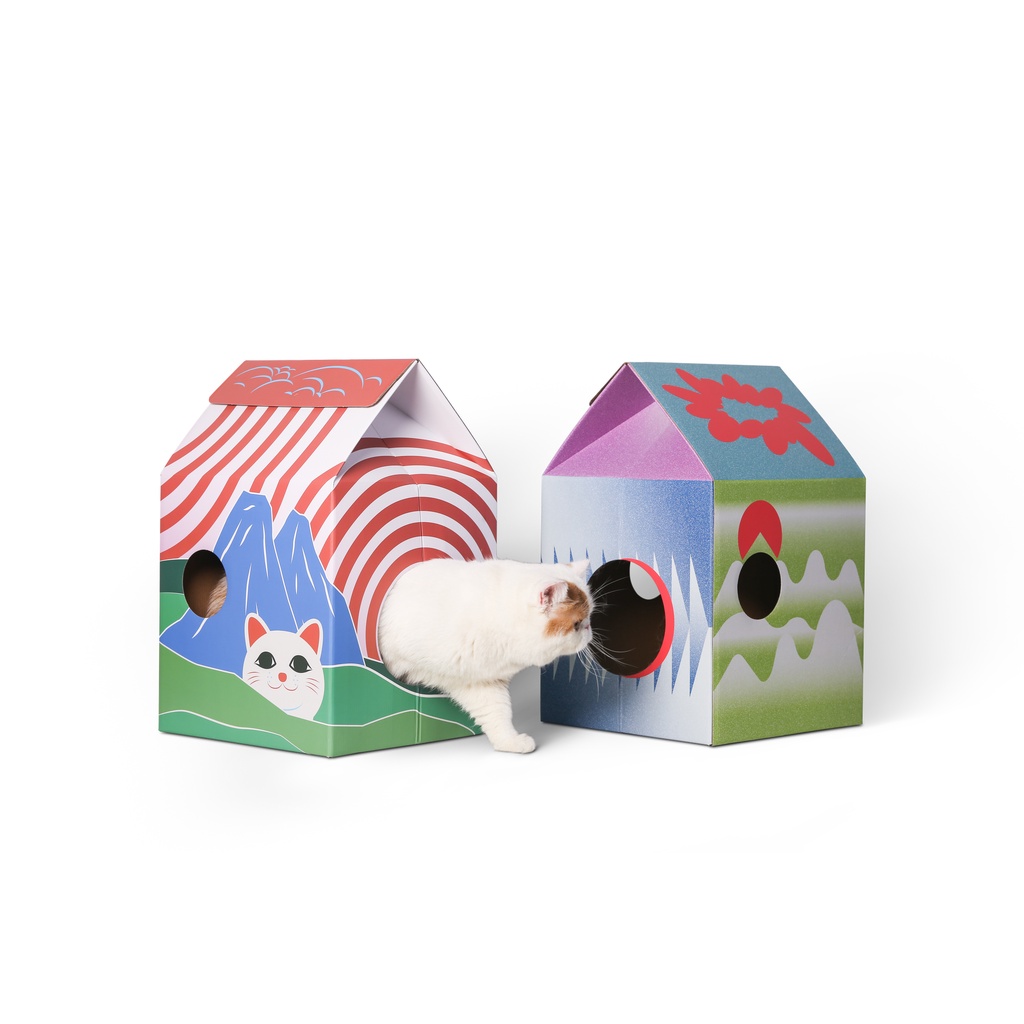 สินค้าใหม่ Rabbit Selection Pet Pidan Cat Scratcher (Cat Hut) Fuji