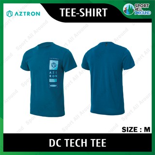 Aztron Cotton Jersey Tech Tee T-Shirt Sea Blue Size M เสื้อยืด สวมใส่สบาย เนื้อผ้า Cotton Jersey