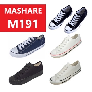 ราคารองเท้าผ้าใบมาแชร์(Mashare) รุ่นM191 รองเท้าผ้าใบแฟชั่น ทรงคอนเวิส(converse allstar) คุณภาพเท่าGold city 1207 ราคาถูกสุด