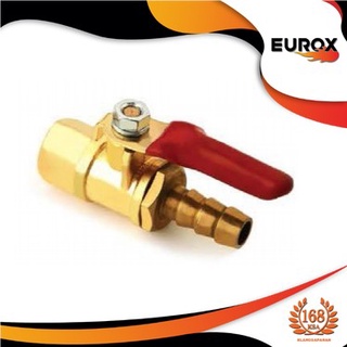 EUROX บอลวาล์ว E เมีย-ปลา  มีหลายขนาด 1/4 F-6H 1/4F-8H 3/6 F-8H 1/2 F-10H