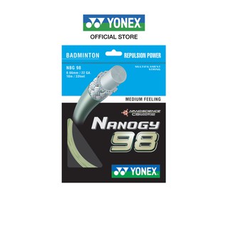 YONEX NANOGY 98 เอ็นแบดมินตัน เส้นใยถักขนาด 0.66 มม. ผลิตประเทศญี่ปุ่น  แรงดีดยอดเยี่ยมสำหรับการบุกและการป้องกัน