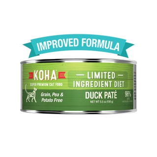 อาหารเปียกสุดพรีเมี่ยม KOHA Limited Ingredient Diet Duck Pâté for Cats สูตรควบคุมโภชนาการ 85 กรัม