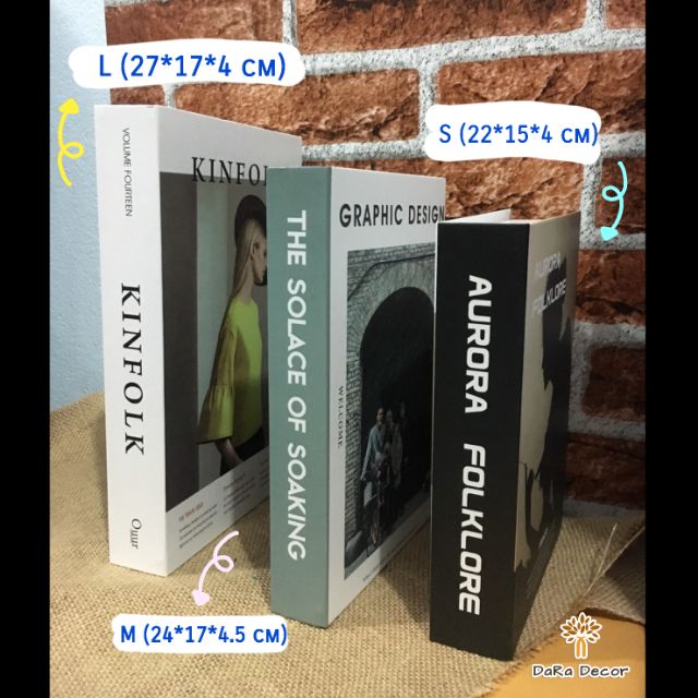 Set ส่งฟรี **ยกเซ็ท ราคาเดียว ** หนังสือปลอม หนังสือปลอมตกแต่งบ้าน หนังสือโชว์ พร๊อพถ่ายรูป ของแต่งบ้าน   Book