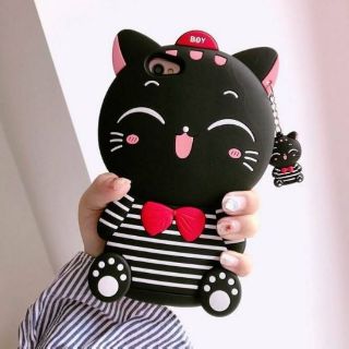 😸เคสแมวนำโชค😸เคสยางนิ่ม เคสการ์ตูน I6 I6P I7 I7P A10 A3S A37 A5S A1K F9 Y92019