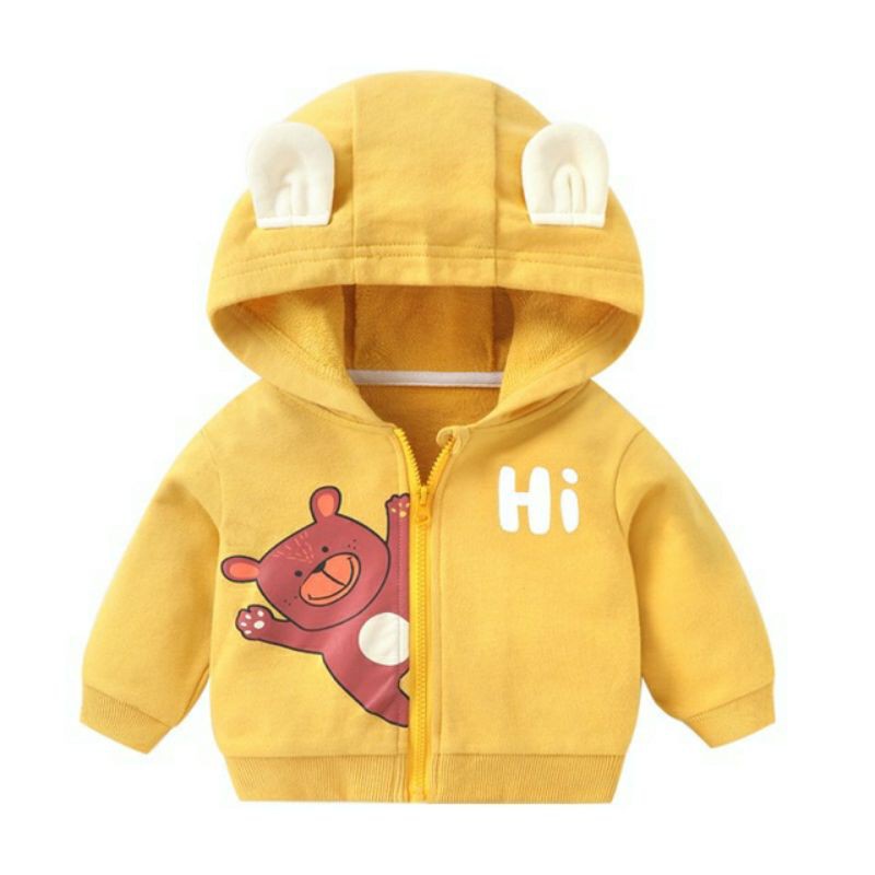 CUTE BEAR EARS HIHI JACKET สําหรับเด็ก 8-18กก