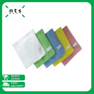 NTS Microfiber Cloth ผ้าไมโครไฟเบอร์ ผ้าเช็ดทำความสะอาด ผ้าอเนกประสงค์ ผ้าซับน้ำ ขนาด 35x35 cm รุ่น NTS1-MFC3535