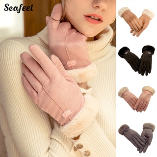 Seafeel_ ถุงมือ แบบเต็มนิ้ว สําหรับขี่รถจักรยานยนต์ 1 คู่