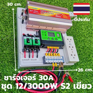 ชุดคอนโทรลชุดนอนนา 12v 3000w suoer s5 เขียว ชาร์จเจอร์12โวลล์ pwm (เฉพาะชุดคอนโทรล) โซล่าเซลล์ พลังงานแสงอาทิตย์ 12V to