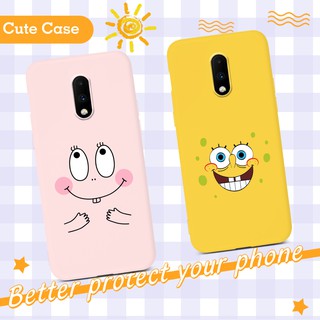 เคสมือถือสำหรับ OnePlus 8 7T 7 6T 6 Pro 7Pro 7TPro Case SpongeBob Cute cartoon Soft TPU Casing