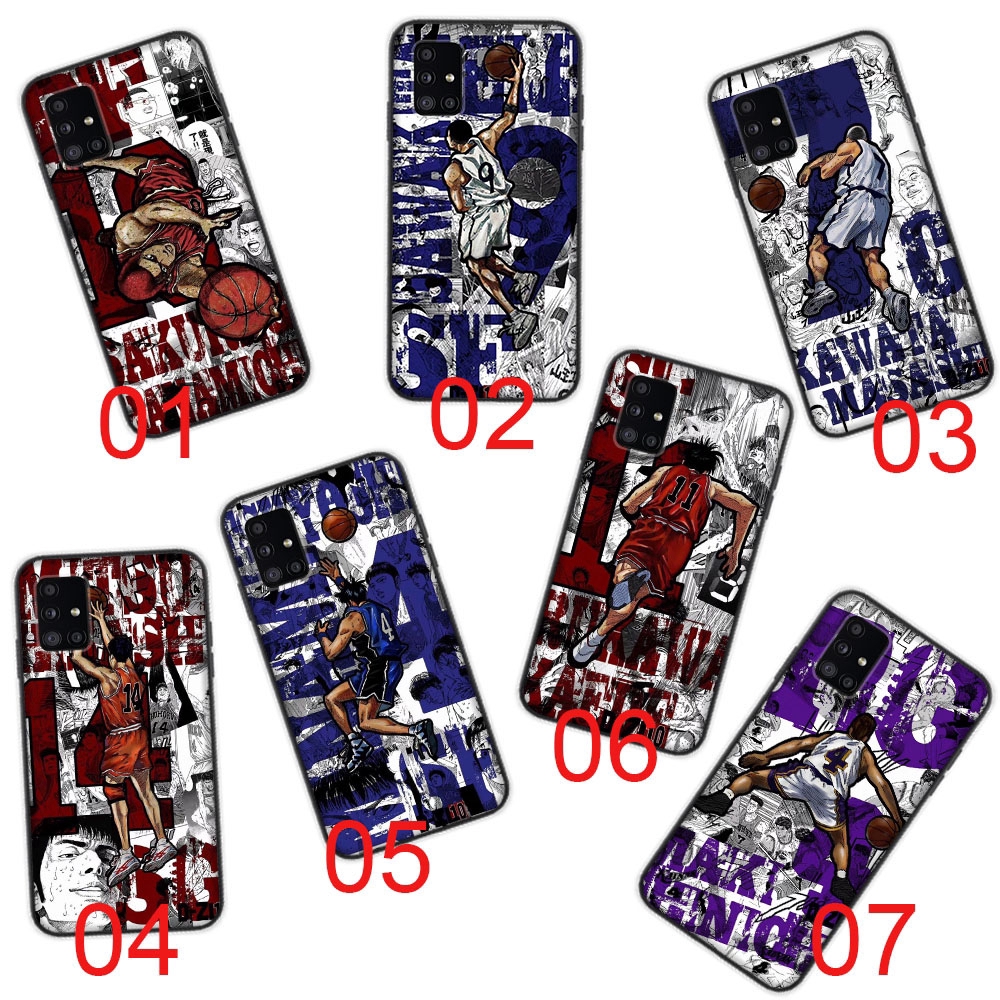 Slam Dunk Design Black Soft Case เข้ากันได้กับ Samsung Galaxy S8 S7 S9 S10E Edge Plus