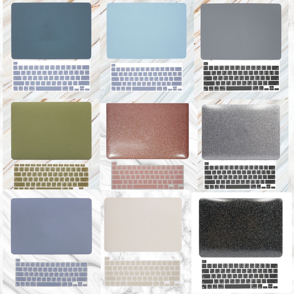 เคส เจาะโลโก้ Laptop Case Logo  + Silicone Keyboard New 13" / P14" (1 SET)  เคส และ ซิลิโคนคีย์บอร์ด ( THพร้อมส่ง )