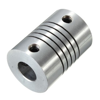 8*6.35 mm RS-Flexible Shaft Coupling D19 L25 mm 3D print  CNC Motor (1ชิ้น)