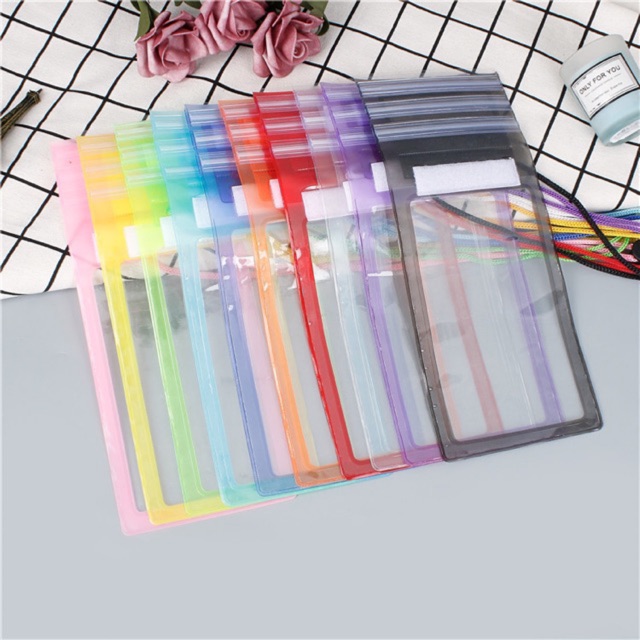 พร้อมส่ง ซองกันน้ำคล้องคอ ทัชสกรีนได้ ซิปล็อค3ชั้น กระเป๋ากันน้ำ ซองดำน้ำ