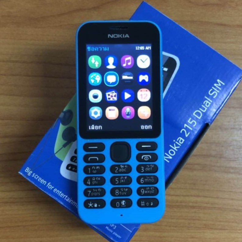 โทรศัพท์มือถือปุ่มกด Nokia 215 ปุ่มกดไทย-เมนูไทย