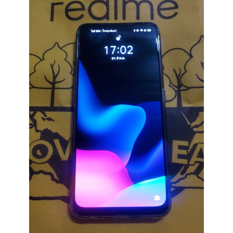 Realme 7 Pro 8/128 มือสอง สีเทา ศูนย์ไทย อายุการใช้งานสามวัน อุปกรณ์ครบ