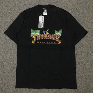 เสื้อยืดCan COD เสื้อยืด THRASHER TIKI พรีเมี่ยม สีดํา ขายดีที่สุด กระจก
