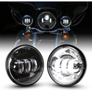 4.5 Inch Led Fog Light Passing Turn Signal Lamp for Motorcycles Auxiliary Light Bulb Motorcycle Projector Driving Lamp,