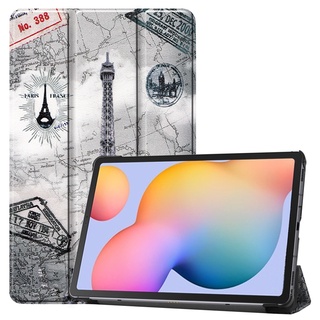 เคสโทรศัพท์มือถือแบบแข็ง ฝาพับ พร้อมช่องใส่บัตร สําหรับ Samsung Galaxy Tab S6 Lite 2022 Edition SM-P613 P619 P610 P615 P617