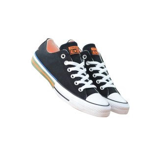 [ลิขสิทธิ์แท้] Converse All Star Colorblocked - Black/Total Orange [W] NEA รองเท้า คอนเวิร์ส ผู้หญิง