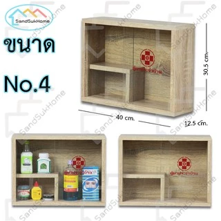 SandSukHome ตู้ยาสามัญประจำบ้าน ติดผนัง กล่องเก็บของ จัดระเบียบเก็บยาให้เป็นที่