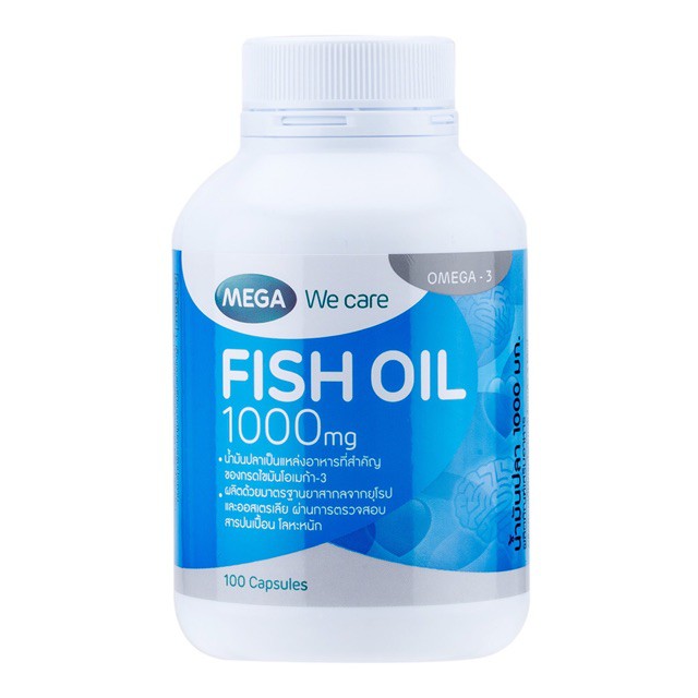 #ฟิชออย#Fish oil mega we care fish oil 100/30 เม็ด