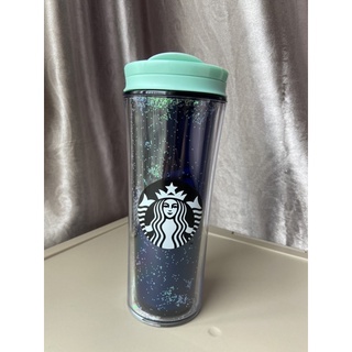 **ของแท้** Starbucks Small Tumbler 12 oz Double Wall Blue Sand Art