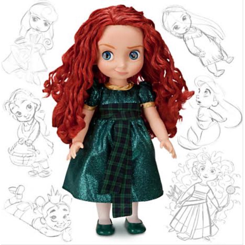 (พร้อมส่ง)ตุ๊กตา Disney AMT Animator Doll 16" Merida Disney Pixar Brave Princess Merida Toddler รุ่น2