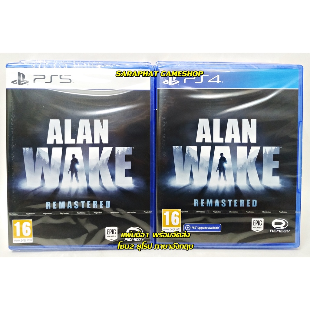 (ทักแชทรับส่วนลด 50 บาท) พร้อมส่ง (PS5 PS4) Alan Wake remastered โซน2 EU ภาษาอังกฤษ