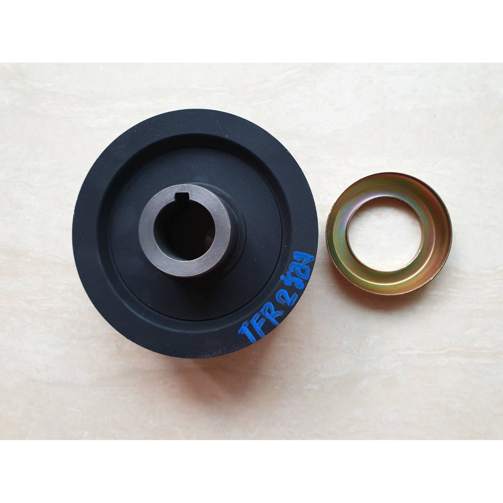 มู่เลย์หน้าเครื่อง (มู่เลย์ข้อเหวี่ยง)+จาน ISUZU TFE 2500,4JA1 รุ่นสายพาน 2ร่อง ราคาตัวละ 580บาท