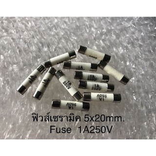 ฟิวส์ มิเตอร์แบบเซรามิค Ceramic 5x20mm. 250V 1A  พร้อมส่ง(1ชิ้น)