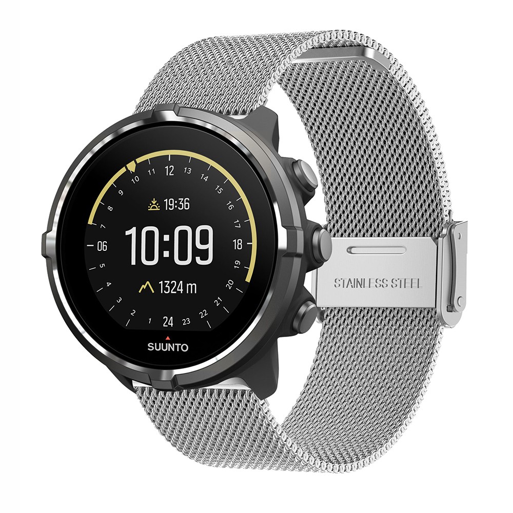 สายนาฬิกาข้อมือโลหะ 24 มม. สําหรับ Suunto 9 Suunto 7 Suunto D5 Spartan Sport Wrist HR Baro