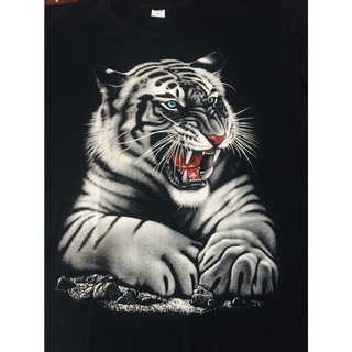 ซื้อ 2 แถม 5 !!!!เสื้อยืดสุดเท่ห์ Tiger &amp; Wolf เรืองแสง 3D สวย ใส่สบาย ราคาเบาๆ ใส่ได้ทุกโอกาส ส่งฟรี มีปลายทา