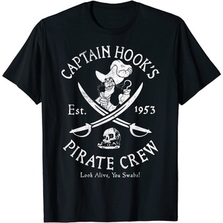 เสื้อยืด Disney   Villains Captain Hook Pirate Crew Est 1953 Logo T-Shirt