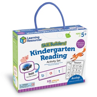 Learning Resources, Skill Builders! Kindergarten Reading ชุดฝึกทักษะการอ่านระดับอนุบาล ของเล่นเด็ก 5 ปีขึ้นไป