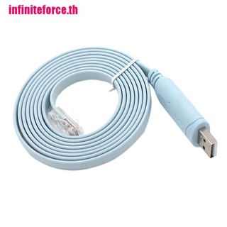 (INTH) สายเคเบิ้ลคอนโซล Usb เป็น RJ45 สําหรับ Cisco