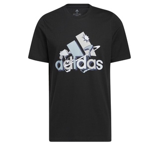 adidas Fluid Badge of Sport Graphic Tee สีดำ HE4809