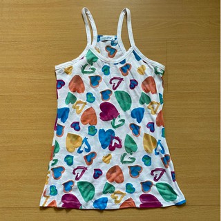 เสื้อสายเดี่ยว Blue Corner Hearts Tank Top