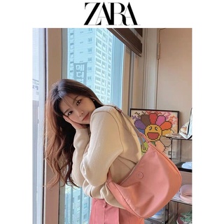 Zara กระเป๋าสะพายไหล่ลําลอง ผ้าไนล่อน แฟชั่นฤดูร้อน สําหรับสตรี 2022