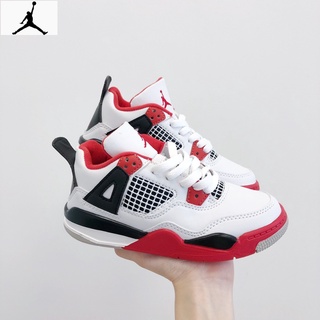 ของแท้ N_ike Air Jordan 4 Retro Joe 4 AJ4 Generation รองเท้ากีฬาลําลอง สไตล์เรโทร สําหรับเด็กผู้ชาย และเด็กผู้หญิง