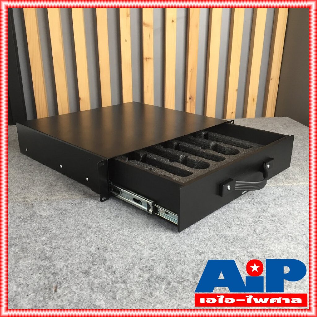 COMPACT DR2616 ลิ้นชักRACK 2U 16นิ้ว+โฟม ลิ้นชักRACK ใส่ไมค์ กล่องลิ้นชัก ลิ้นชักใส่ของ กล่องลิ้นชัก