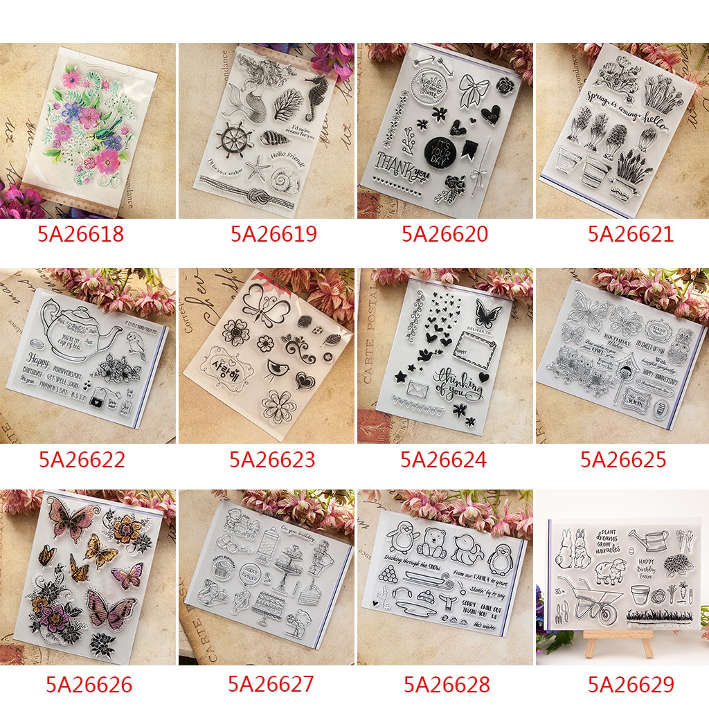 Penguin Transparent Clear Silicone Stamp DIY Scrapbooking Photo Albums ...