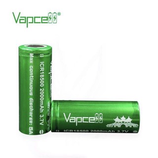 Vapcell ICR18500 2000mAh 3.7V 5A ของแท้ 2 ก้อน