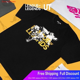 Swordsman League of Legendsเสื้อยืดกีฬา Uniqlo Lol League Of Legends Ut Joint เสื้อยืดลําลองสําหรับผู้ชายผู้หญิงแขนสั้นค