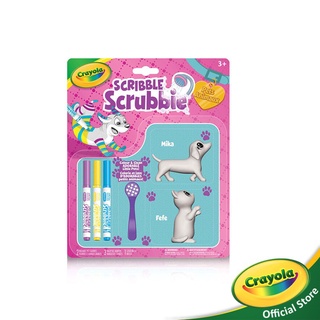 Crayola Scribble Scrubbie Pets Cat&amp;Dog ชุดระบายสีสัตว์เลี้ยงแมวและหมา