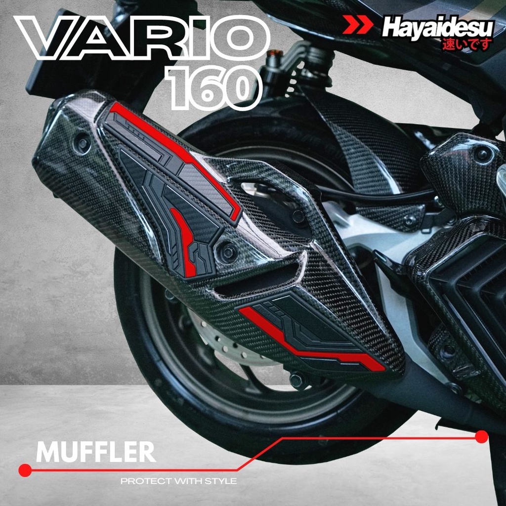Honda VARIO/CLICK 160 Body Protector Muffler ฝาครอบท่อไอเสีย-HAYAIDESU